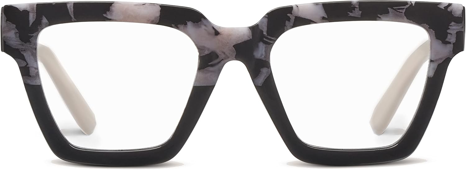 Oprah's Favorite Things Take a Bow Oversized Square Blue Light Blocking Reading Glasses