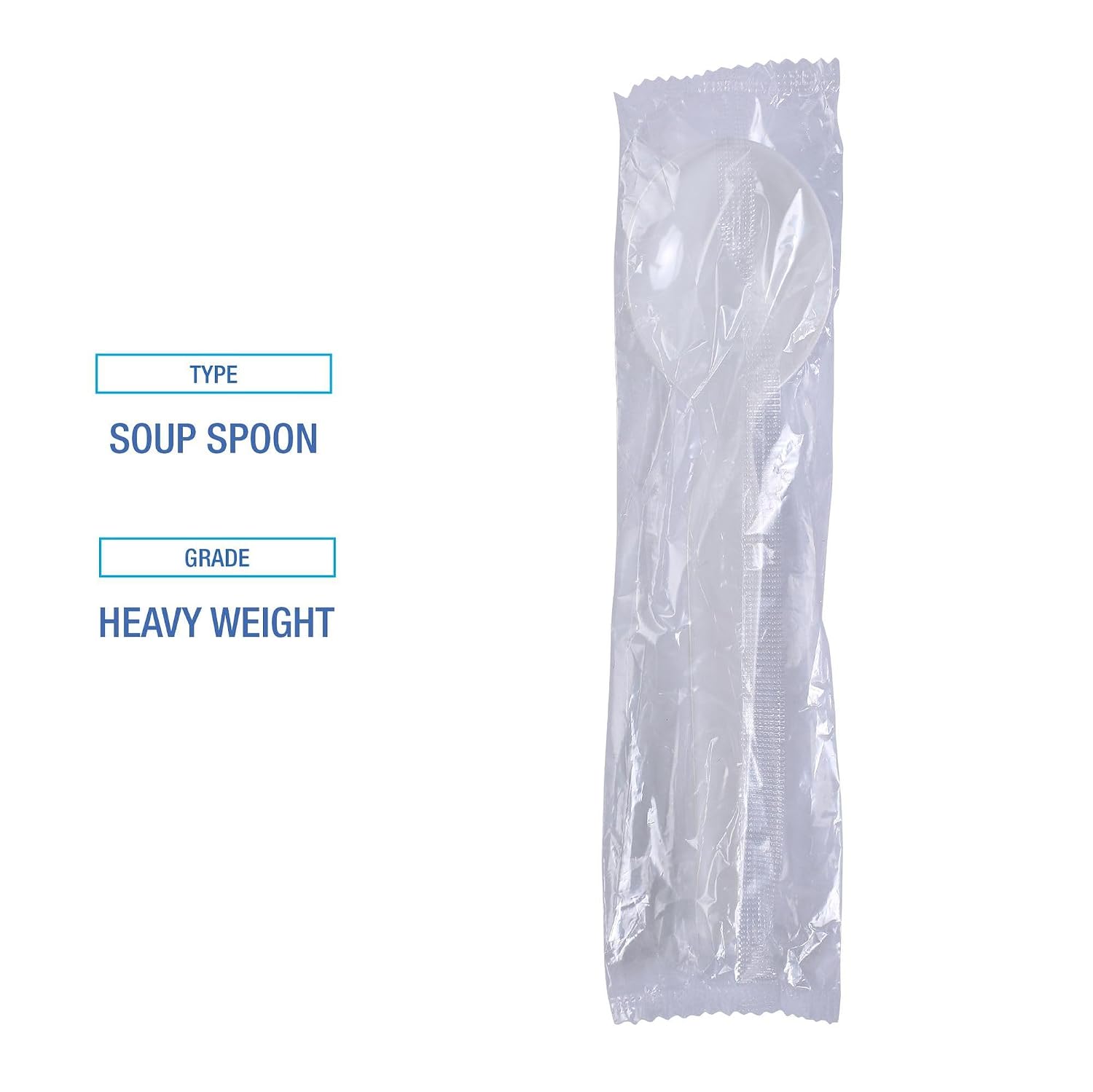 Boardwalk Heavyweight Polystyrene Cutlery  Soup Spoon  White  1000/Carton