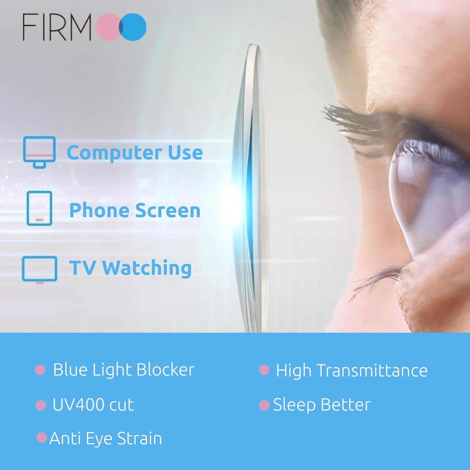 Firmoo Blue Light Blocking Reading Glasses for Women  Stylish Anti Eyestrain Cat Eye Computer Glasses  S985