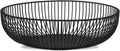 IBWell Black Wire Fruit Basket Fruit Bowl Kitchen Fruit Basket Stand Fruit Bowls for the Counters Metal Fruit Bowl (Exposure)