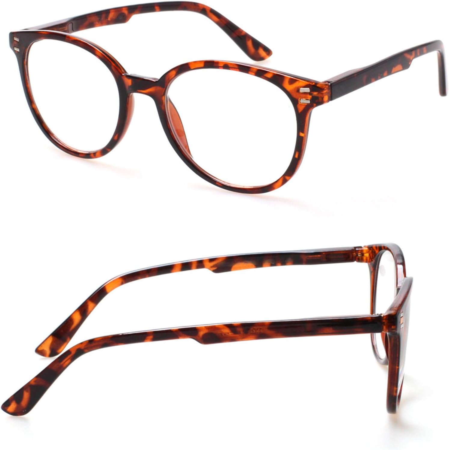 SIGVAN 3 Pack Reading Glasses Spring Hinge Stylish Readers Black/Tortoise for Men and Women