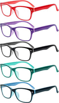 SIGVAN Reading Glasses 5 Packs Blue Light Blocking Eyeglasses Quality Spring Hinge Colorful Computer Readers for Women Men