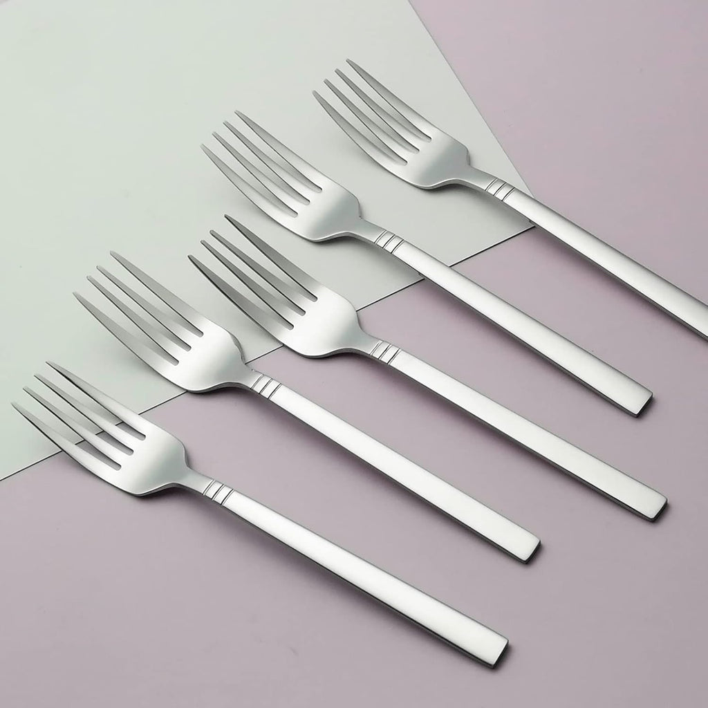Morcte Stainless Steel Dessert Fork  Set of 12