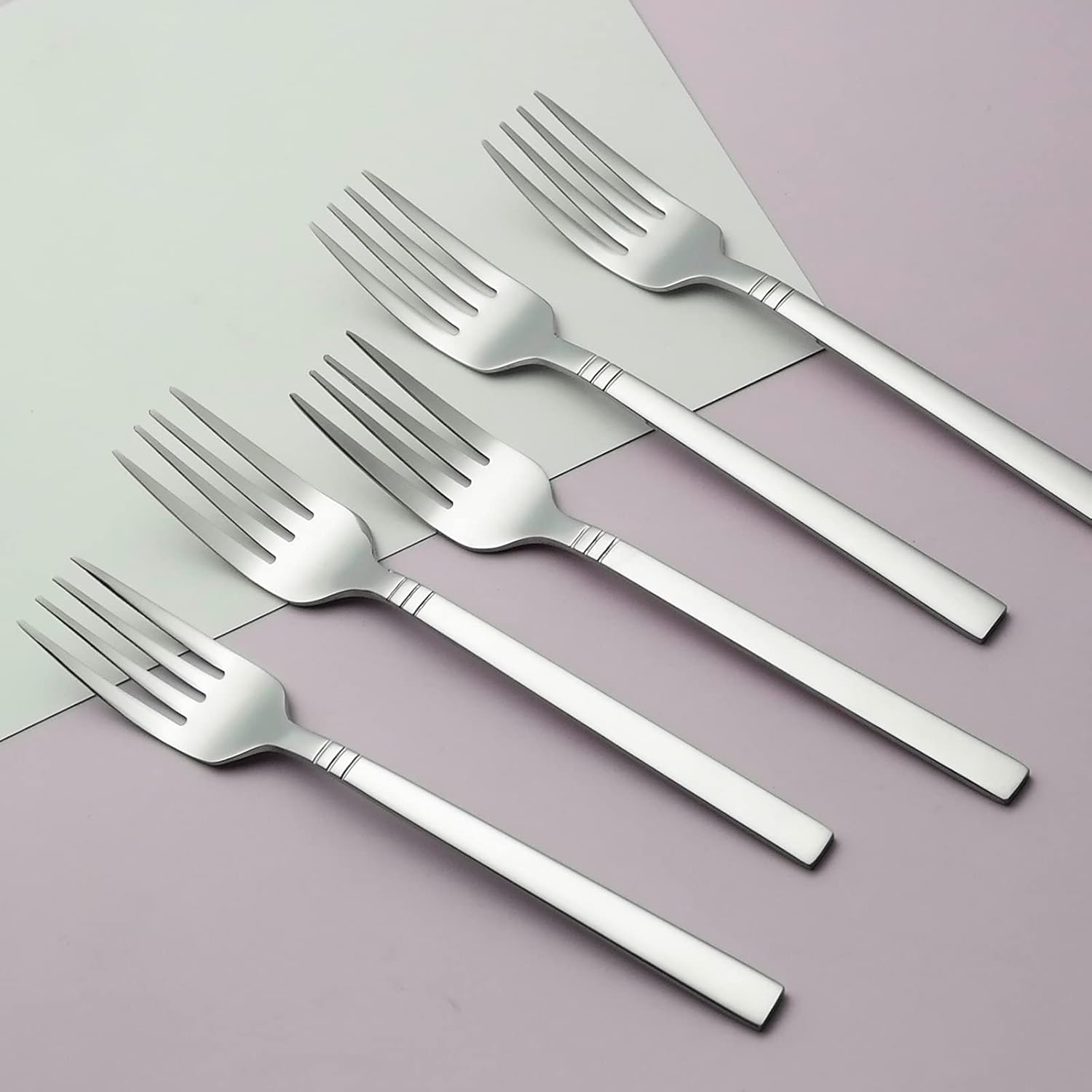 Morcte Stainless Steel Dessert Fork  Set of 12