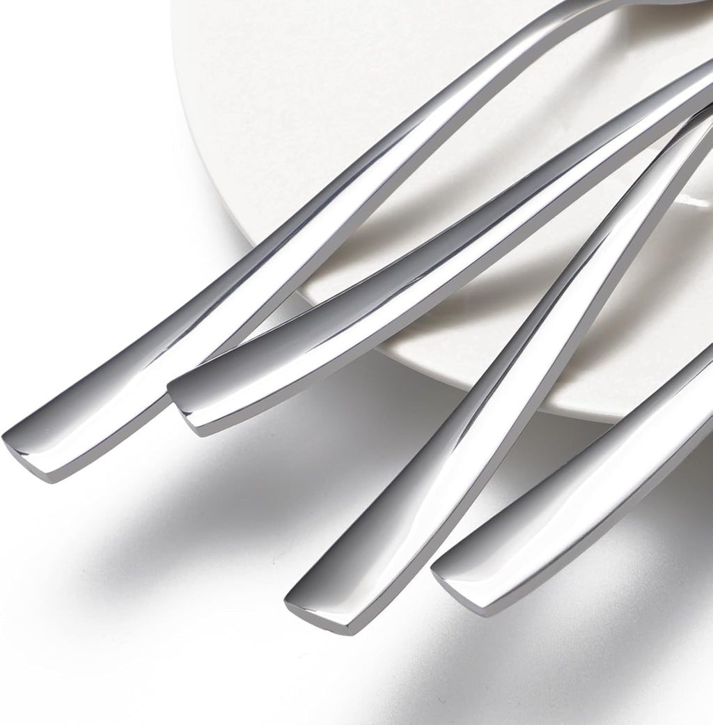 8-Piece Salad Forks Set  Food Grade Stainless Steel Silverware Dinner Fork  Flatware Forks Use for Home  Kitchen  Restaurant  Dishwasher safe - 7 Inches