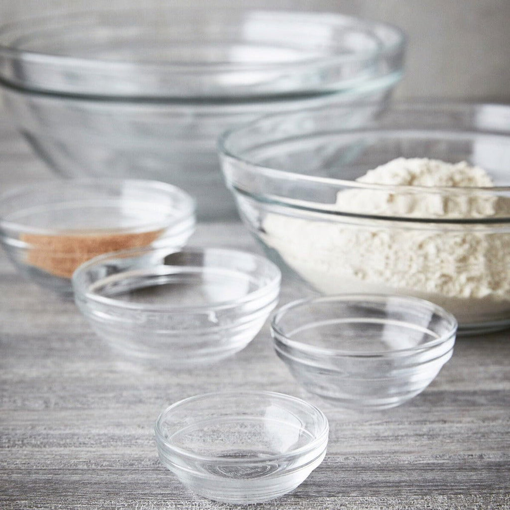 Duralex Lys clear Stackable Bowl  Diameter - 5 1/2”  Height - 2 1/4”  Capacity -16 7/8 oz - 50 cl  pack of 6