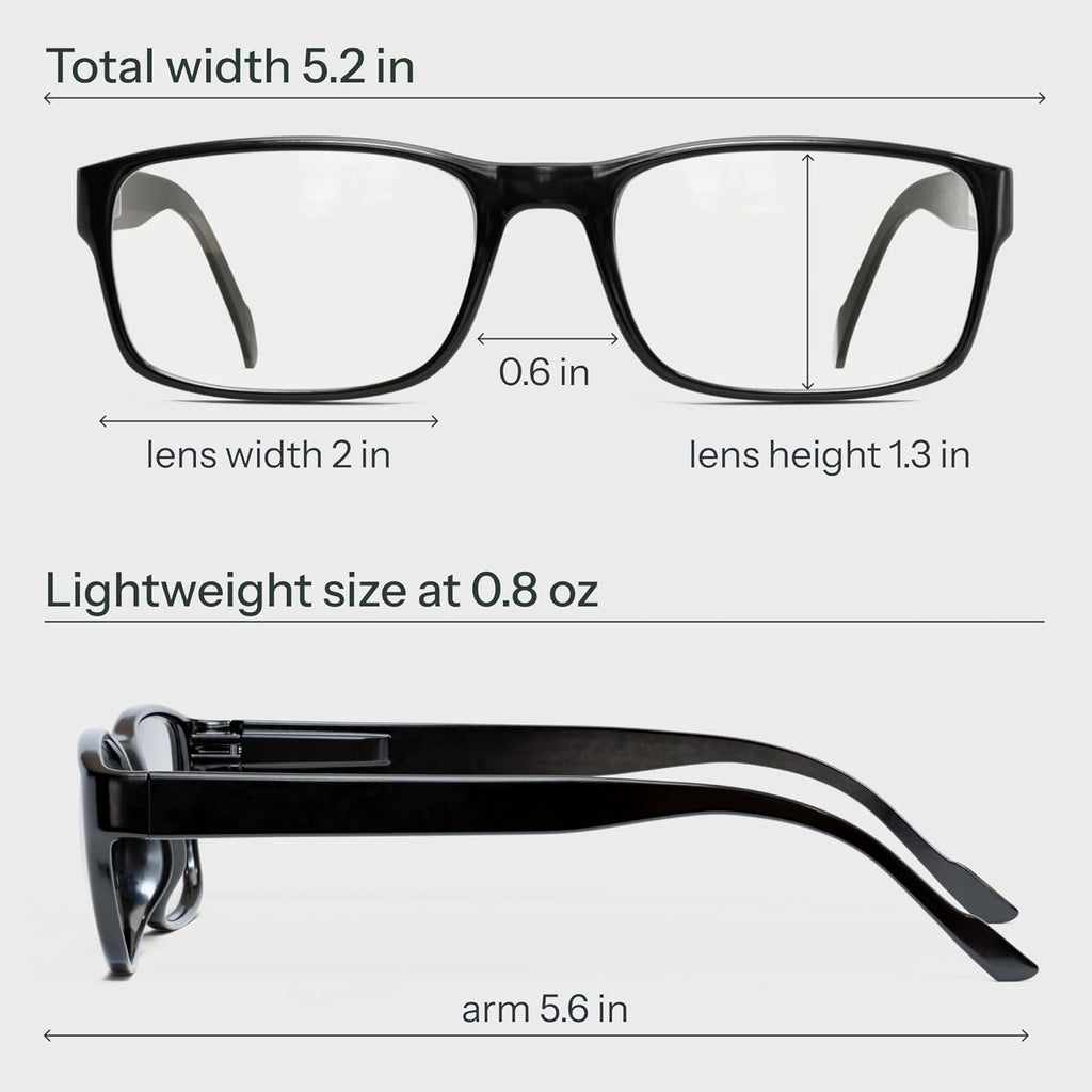 Gaoye 2.25 Professional Reading Glasses for All Day - Computer Readers with Blue Light Protection - Value Pack