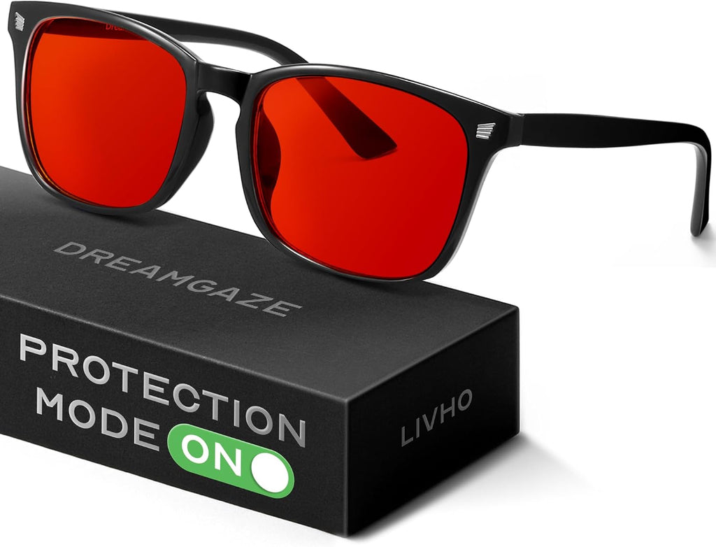 livho DreamGaze Blue Light Blocking Glasses for Better Sleep - Night Driving Premium Computer Blockers for Man and Woman