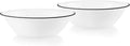 Corelle Style Chip Resistant 2qt (1.9L) Rimmed Bowl Black 2-Pack