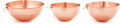 Old Dutch Solid Copper Beating Bowls  Set of 3 (2 Qt  4.5 Qt  5 Qt.)