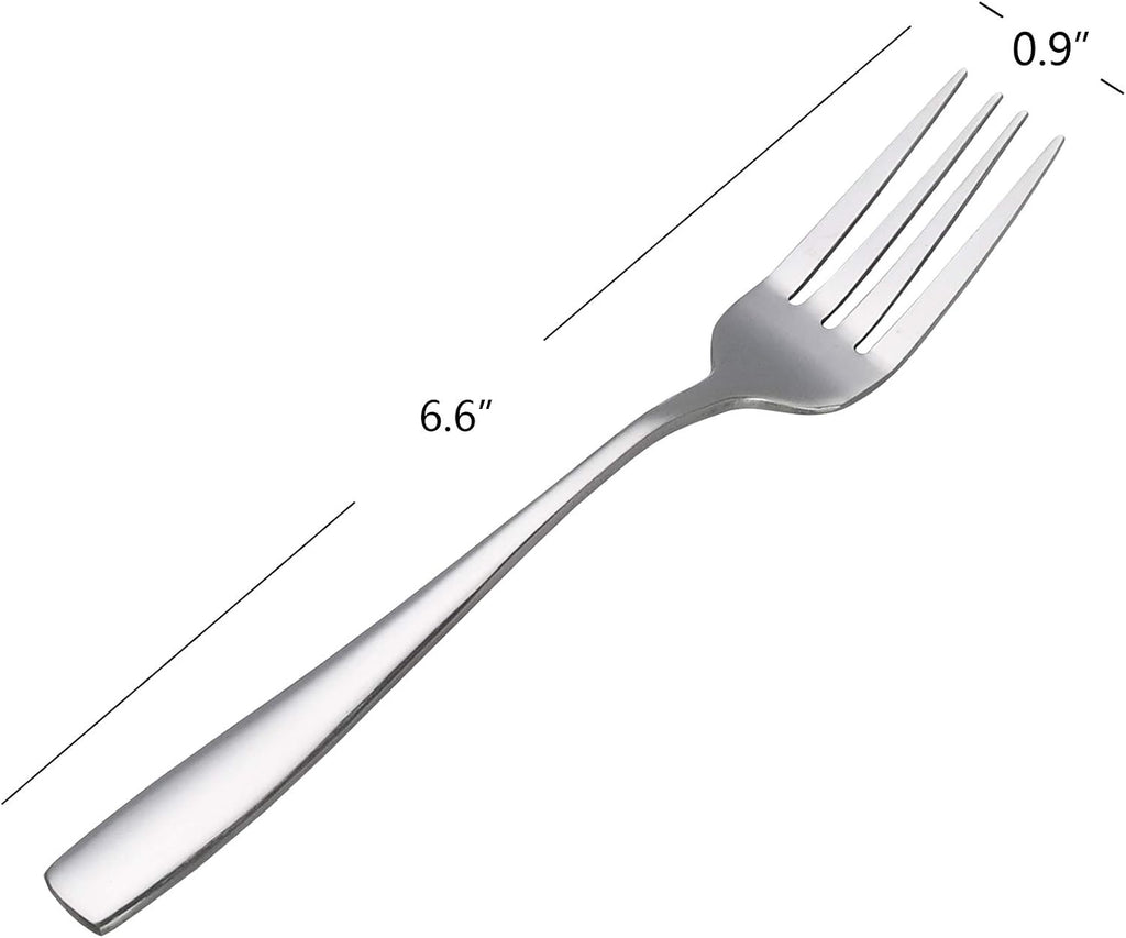 Asking 12-Piece Stainless Steel Dessert Forks  Silverware Set Dessert Forks