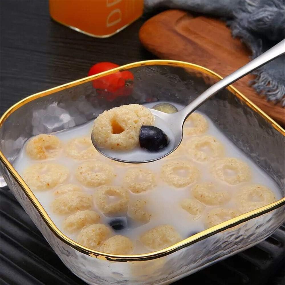 Soup Spoons  8-Piece Premium Stainless Steel Spoons Heavy-Weight Round Spoon Flatware Set