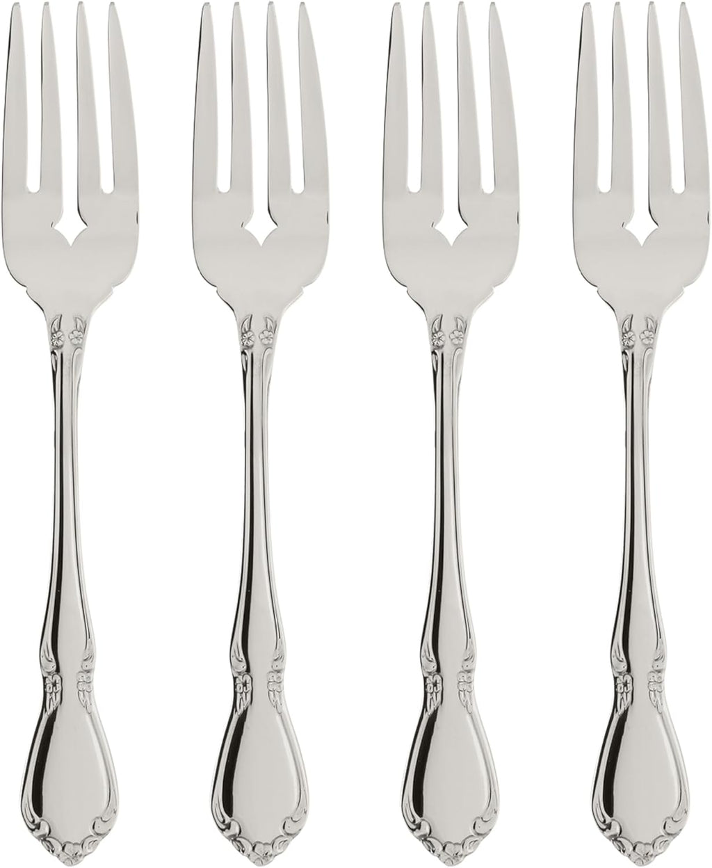 Oneida Chateau Fine Flatware Set  18/8 Stainless  Set of 4 Salad Forks