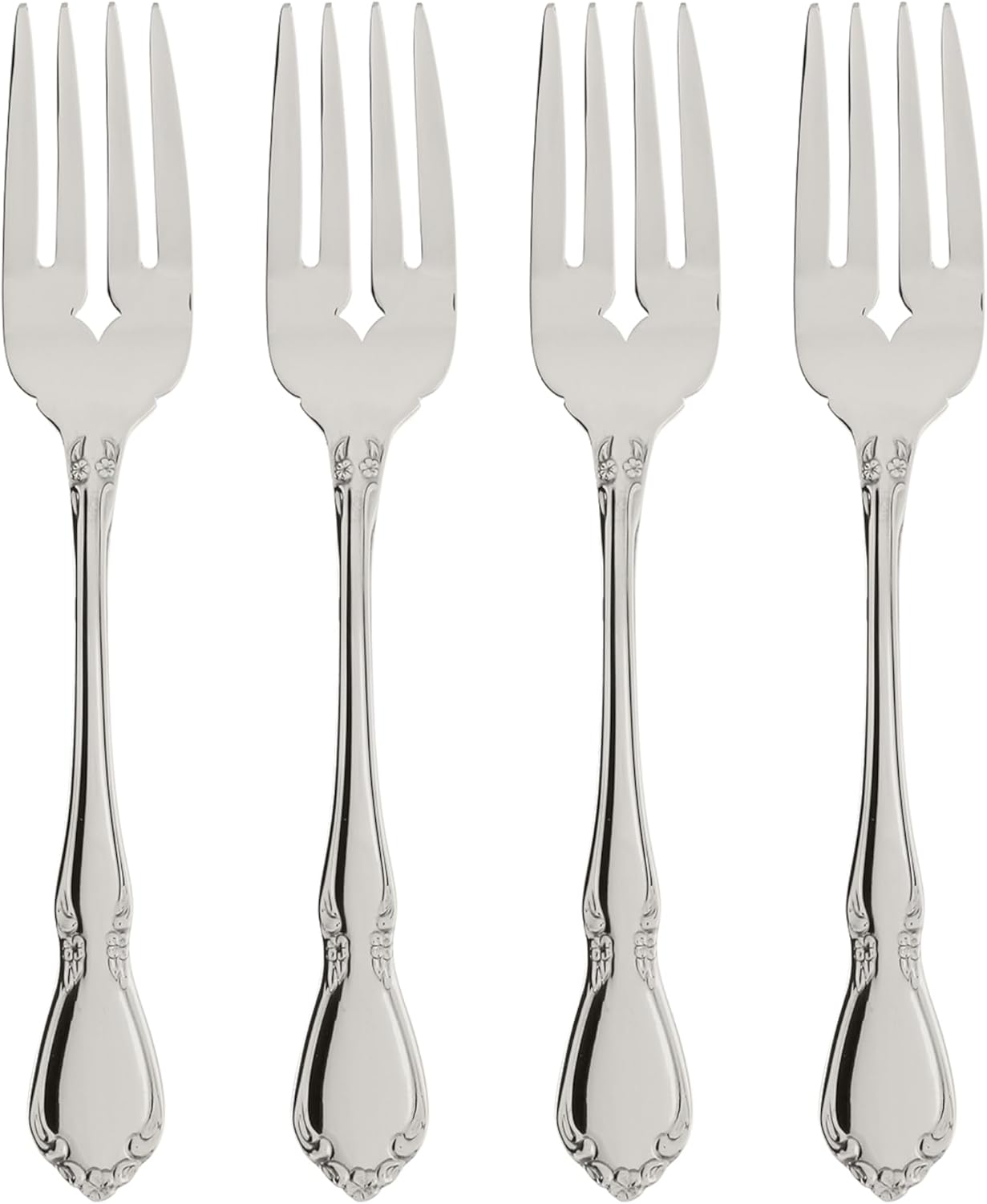 Oneida Chateau Fine Flatware Set  18/8 Stainless  Set of 4 Salad Forks
