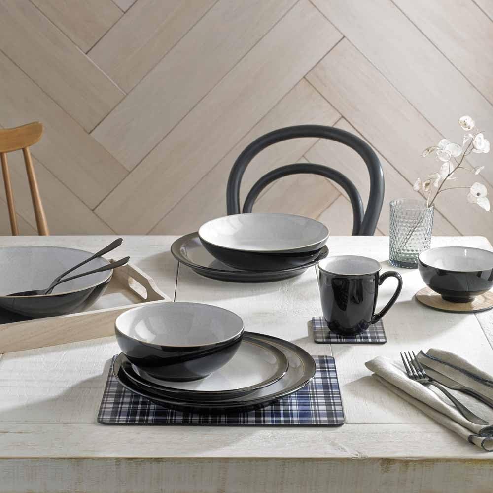 Denby Elements 4 Piece Cereal Bowl Set  Black
