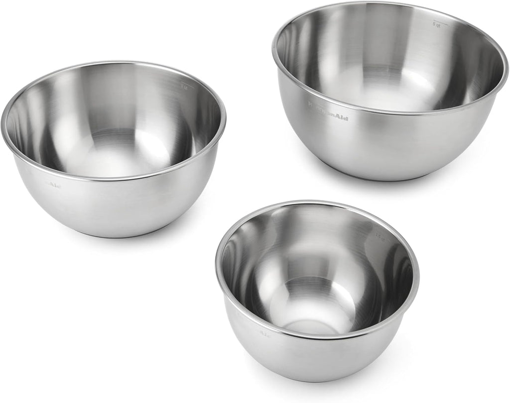 KitchenAid Stainless Steel Mixing Bowls  Set Of 3