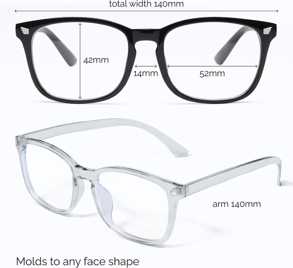 livho High Tech Blue Light Glasses - Advanced Blue Light Blocking Computer Glasses - Screen Fatigue & UV Protection
