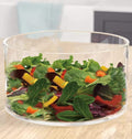 Large Glass Salad Bowl - Microwave & Dishwasher Safe - Centerpiece Serving Bowl - Mixing and Serving Dish - Clear Borosilicate Glass Fruit Bowl and Trifle Bowl  100oz.