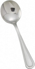 Winco 12 Pack Round Soup/Bouillon Spoons Stainless Steel  Shangarila Collection