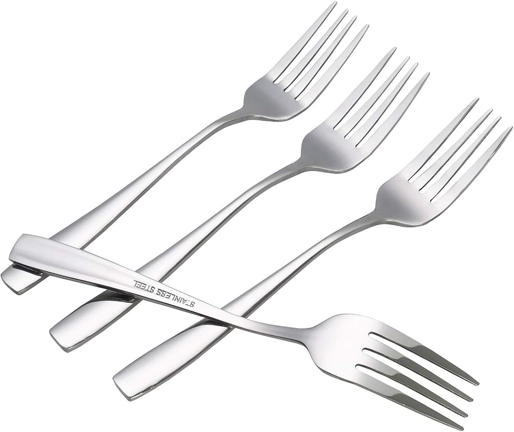 Asking 12-Piece Stainless Steel Dessert Forks  Silverware Set Dessert Forks