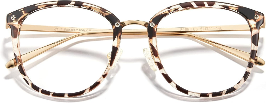 Cyxus Blue Light Glasses for Woman  Reduce Eye Strain Ideal for Office Working  Studying Ultra-Light TR90 for All-Day Comfort