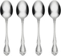 Oneida B552004C True Rose Everyday Flatware Dinner Spoons  Set Of 4  6.75" L x 1.6" W