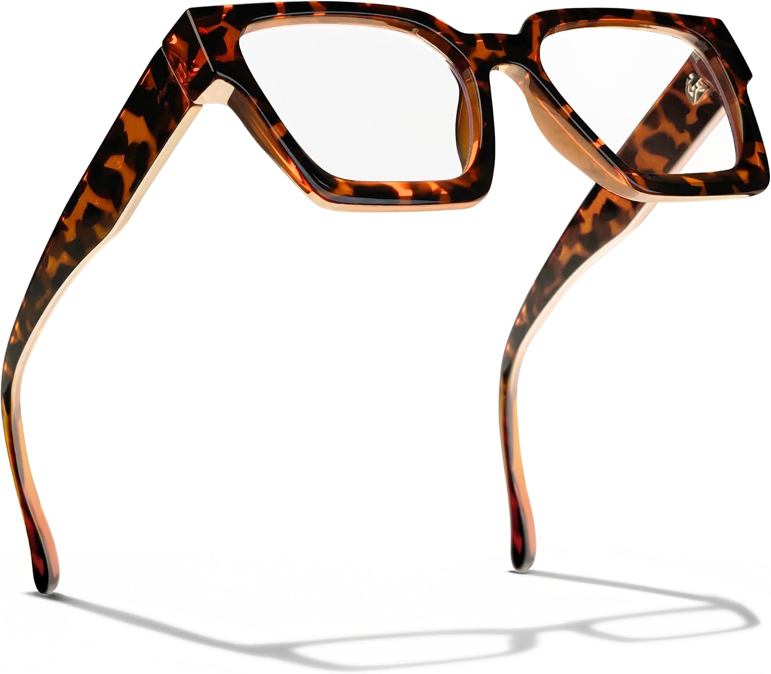 livho Oversized Blue Light Blocking Glasses for Woman and Men - Rectangle Fashion Glasses for Computer  Chic Preppy Frame