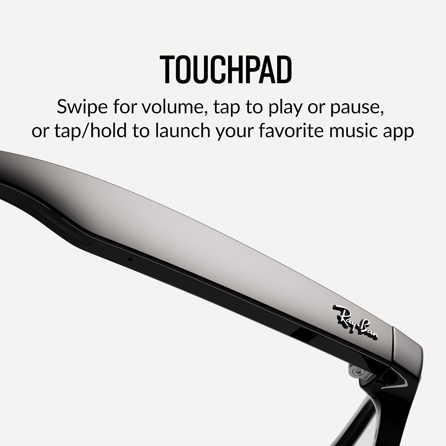 Ray-Ban Meta (Gen 1)  Wayfarer  Shiny Black | Smart AI Glasses for Men  Women — 12 MP Ultra-Wide Camera  Open-Ear Speakers for Audio  Video Recording and Bluetooth — Clear Lenses — Wearable Technology