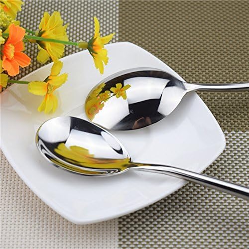 Stainless Steel Soup Spoons Long Handled Spoons Silver Pack of 5
