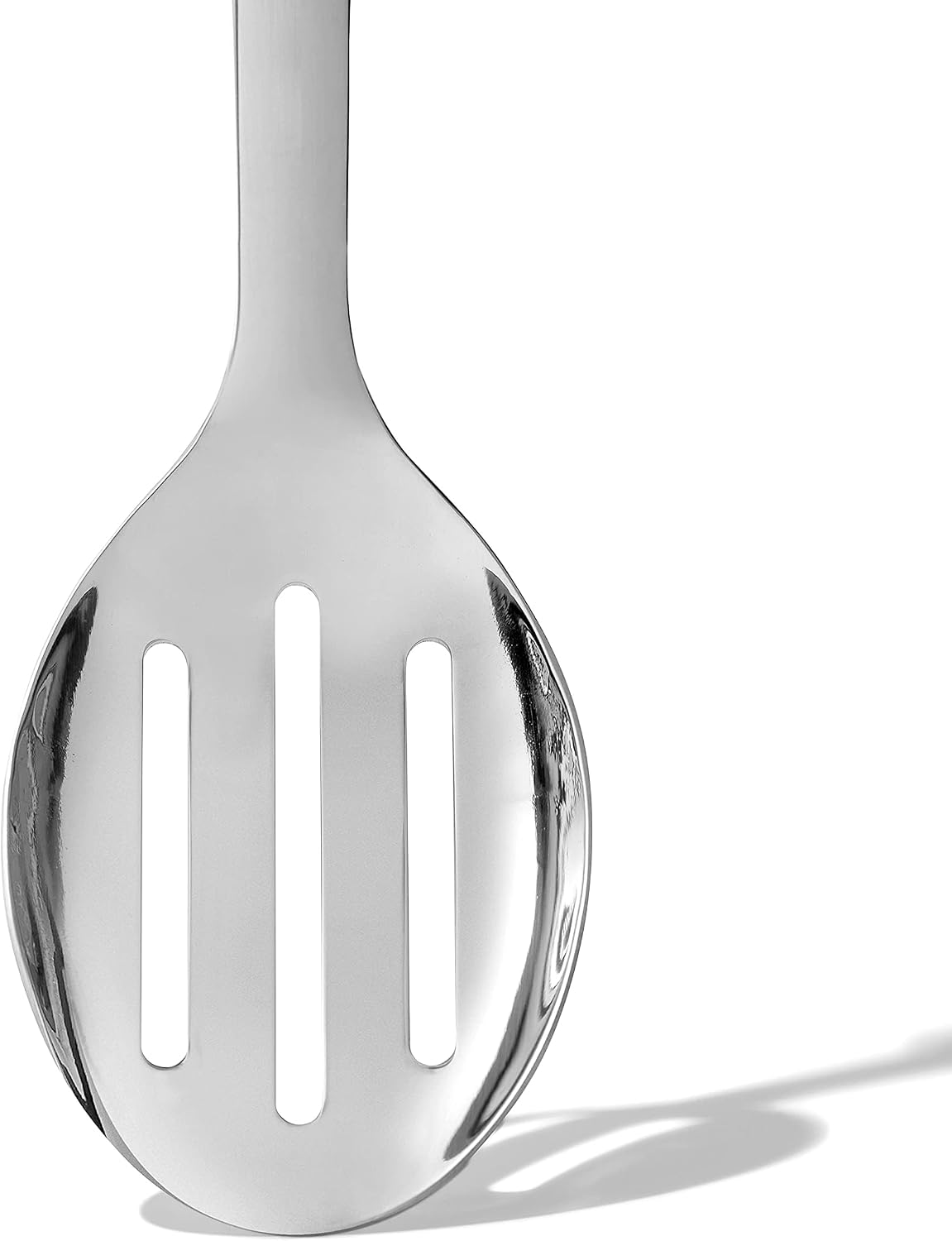 Stainless Steel Slotted Serving Spoon – Heavy-Duty Draining Spoon for Pasta  Vegetables  Soups  Stews & Buffet Serving