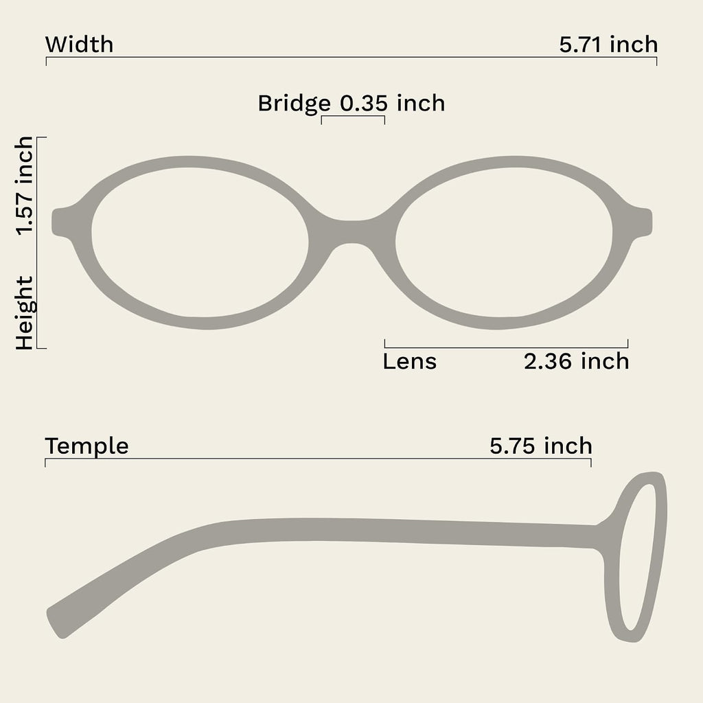 livho Blue Light Glasses for Women – Y2K Aesthetic Edgy Oval & Rectangle Frame & Blush Pink Case  90s Vibe Screen Protection