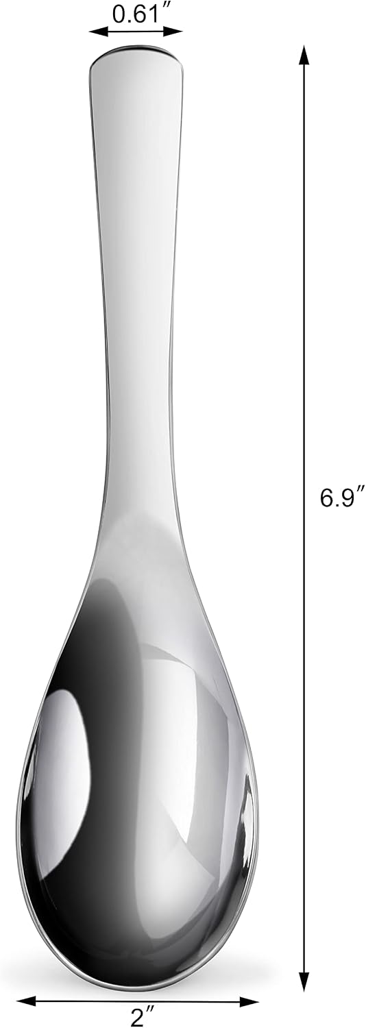 New Star Foodservice 1029062 Extra Heavy Duty Stainless Steel 18/10 Soup Spoons  Set of 12