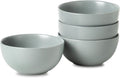 Cereal Bowls Set of 4  24 oz Bowls for Kitchen  Ceramic Bowls for Salad  Fruit  Breakfast  Dessert  Stoneware Soup Bowls  Dishwasher & Microwave Safe  Pebble Gray