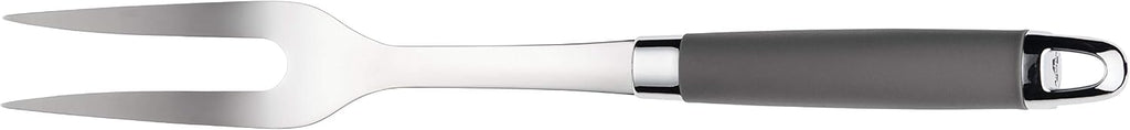 Anolon SureGrip Stainless Steel Meat Fork/Kitchen Tool  13.25 Inch  Gray 46288