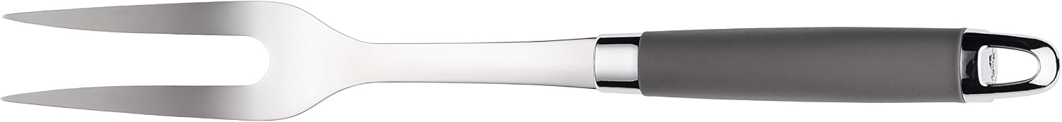 Anolon SureGrip Stainless Steel Meat Fork/Kitchen Tool  13.25 Inch  Gray 46288