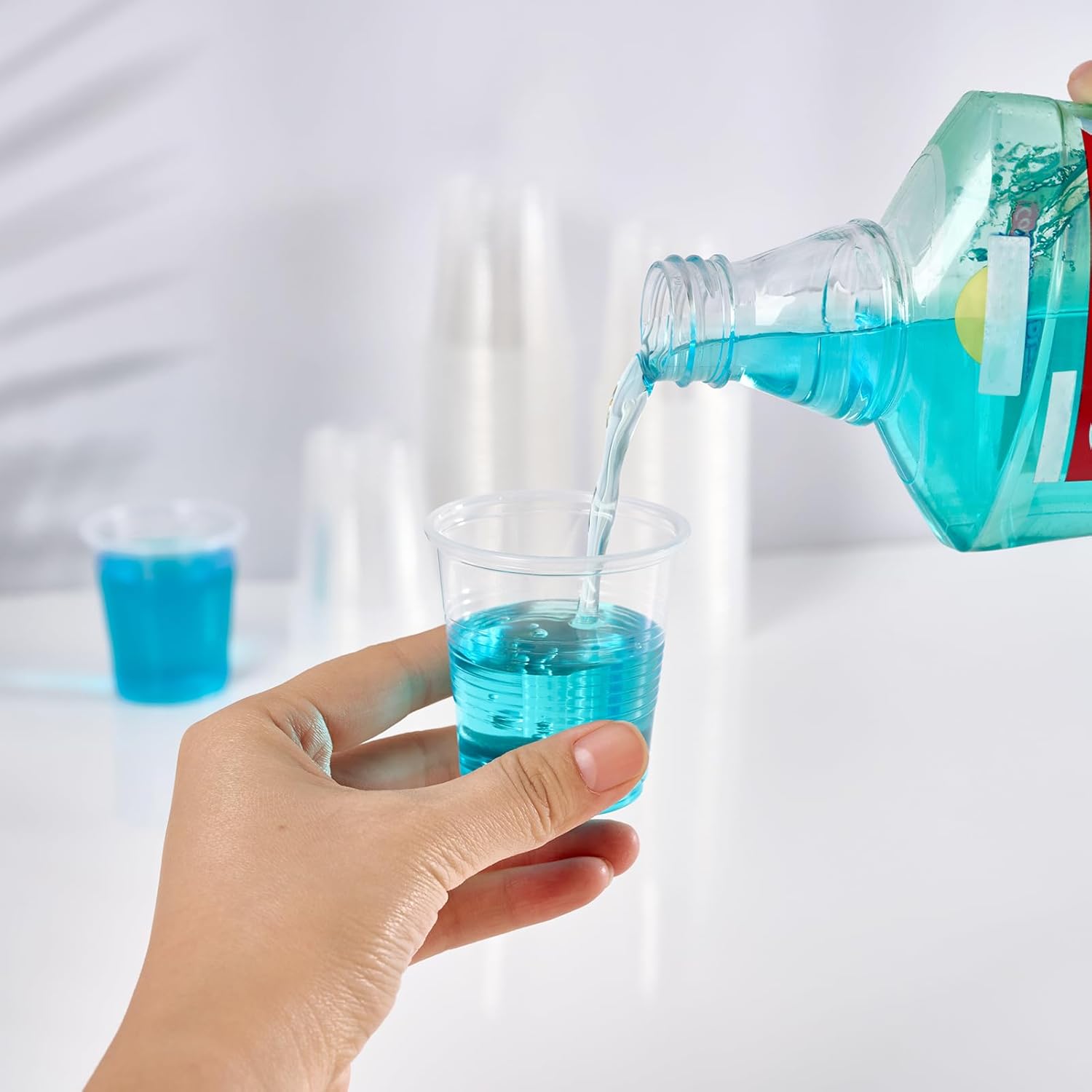 1200Pack 3oz Plastic Cups Disposable Mouthwash Cups 3 Ounce Small Clear Tumblers for Tasting  Drinking and Party