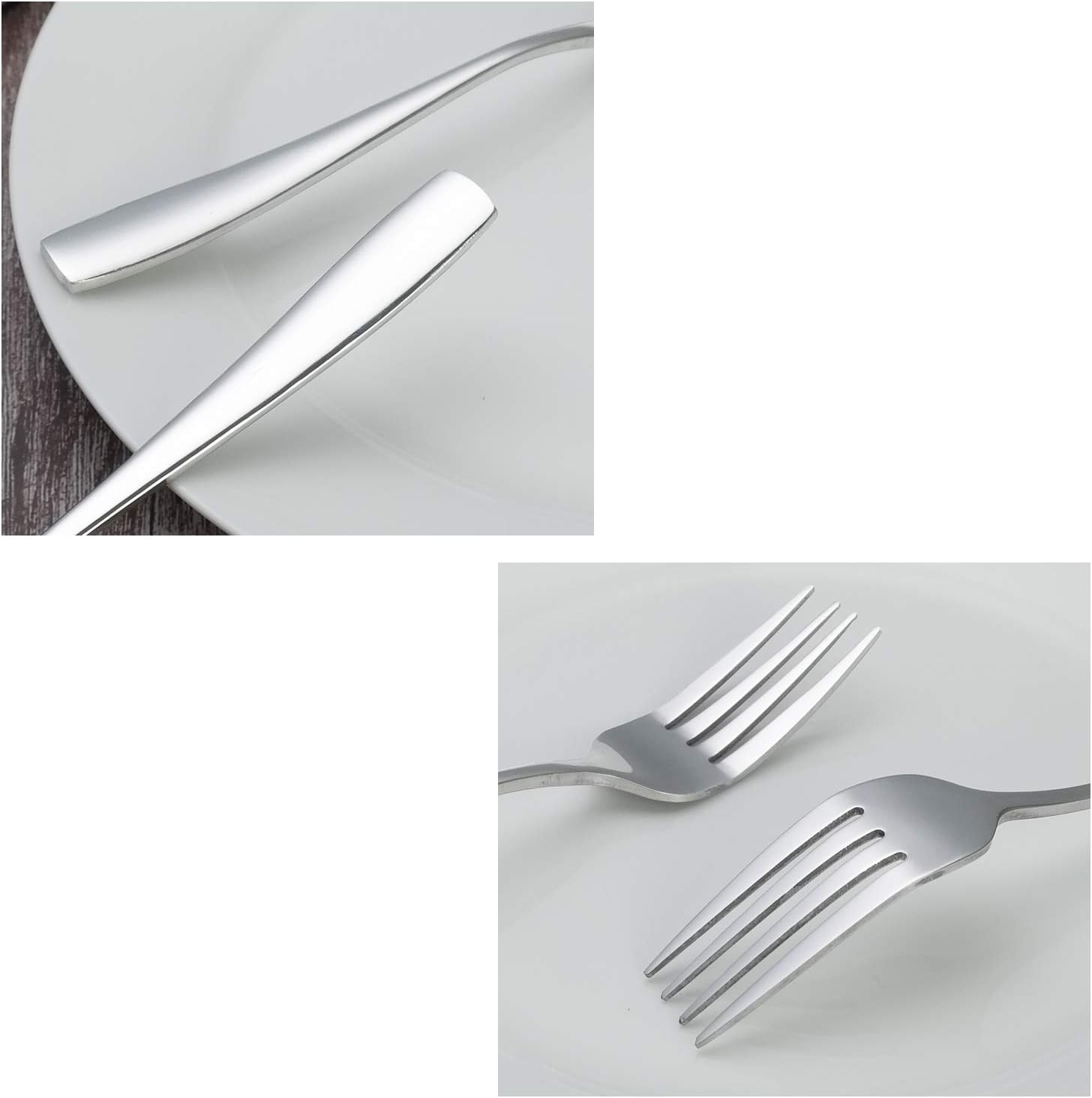 Asking 12-Piece Stainless Steel Dessert Forks  Silverware Set Dessert Forks
