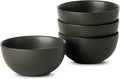 Cereal Bowls  24 oz Soup Bowls Set of 4  Ceramic Bowls Set for Salad  Fruit  Breakfast  Dessert  Stoneware Bowls for Kitchen  Dishwasher & Microwave Safe  Matte Black