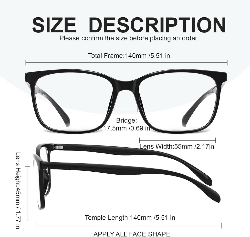 hunsquer Blue Light Glasses for Women Blue Light Blocking Glasses Men Computer Gaming Blue Screen Glasses Mens Blue Light Blocker Glasses