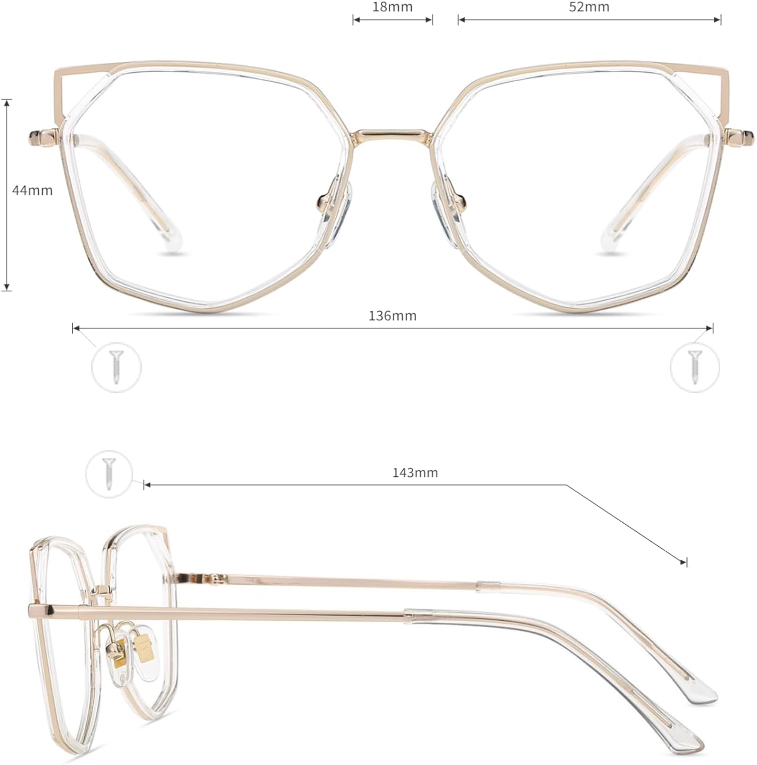 Firmoo Blue Light Blocking Reading Glasses for Women  Stylish Anti Eyestrain Cat Eye Computer Glasses  S985