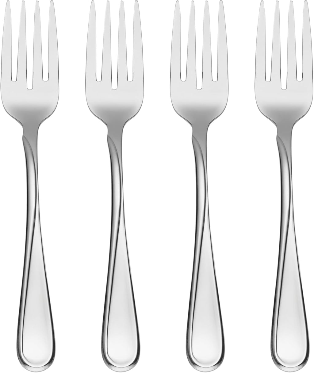 Oneida Flight Everyday Flatware Salad Forks  Set of 4