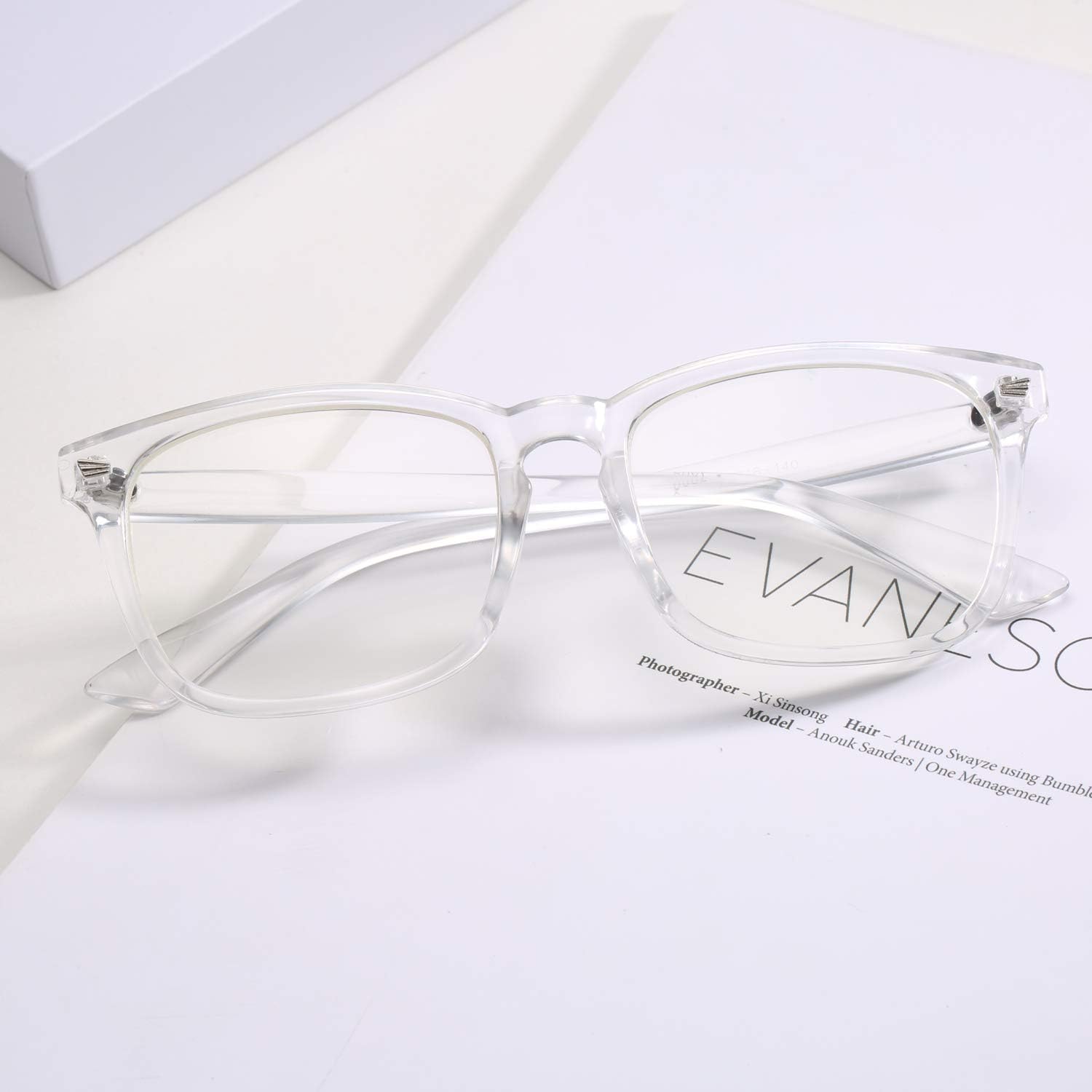 Pro Acme Non-prescription Glasses Clear Frame Glasses for Women Men