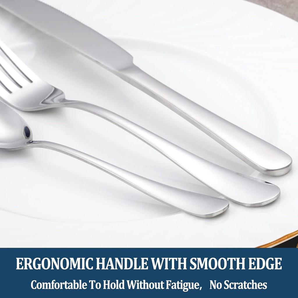 Dinner Forks Set of 16 Top Food Grade Stainless Steel Silverware Forks Table Forks Flatware Forks 8 Inches Mirror Finish & Dishwasher Safe Use for Home Kitchen or Restaurant