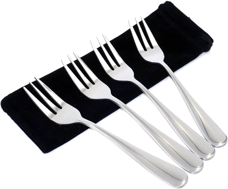 Stainless Steel Salad  Dessert & Appetizer Forks (4PCS)