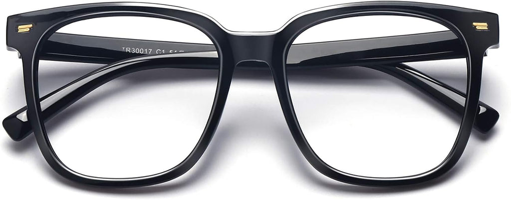 PANNER Oversized Square Blue Light Blocking Glasses for Women Men Anti Glare Reduce Eyestrain Computer Glasses