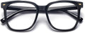 PANNER Oversized Square Blue Light Blocking Glasses for Women Men Anti Glare Reduce Eyestrain Computer Glasses