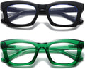 Hubeye Oprah Style Readers for Women Stylis Style Reading Glasses with Blue Light Blocking and Spring Hinge