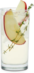 Libbey Heavy Base Drinking Glasses Set of 8  15.5 Oz Elegant  Weighted Clear Water Glasses  Dishwasher Safe Glass Cups Set for Parties  Birthdays