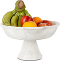 Radicaln Marble Fruit Bowl White 12" inch Handmade Simple Modern Kitchen Décor Bowl - Fruit and Vegetable Storage Kitchen Table Serving Bowls