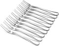 Crab Stainless Steel Forks Escargot Fork 2 Prong Tasting Appetizer Forks Portable Cocktail Salad Fruit Forks for Party Travel Set of 10  5 Inches (10 Pcs)